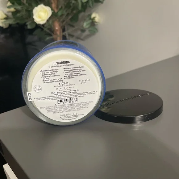 BBW Ocean Men’s Collection 3 wick Candle - Picture 3 of 3